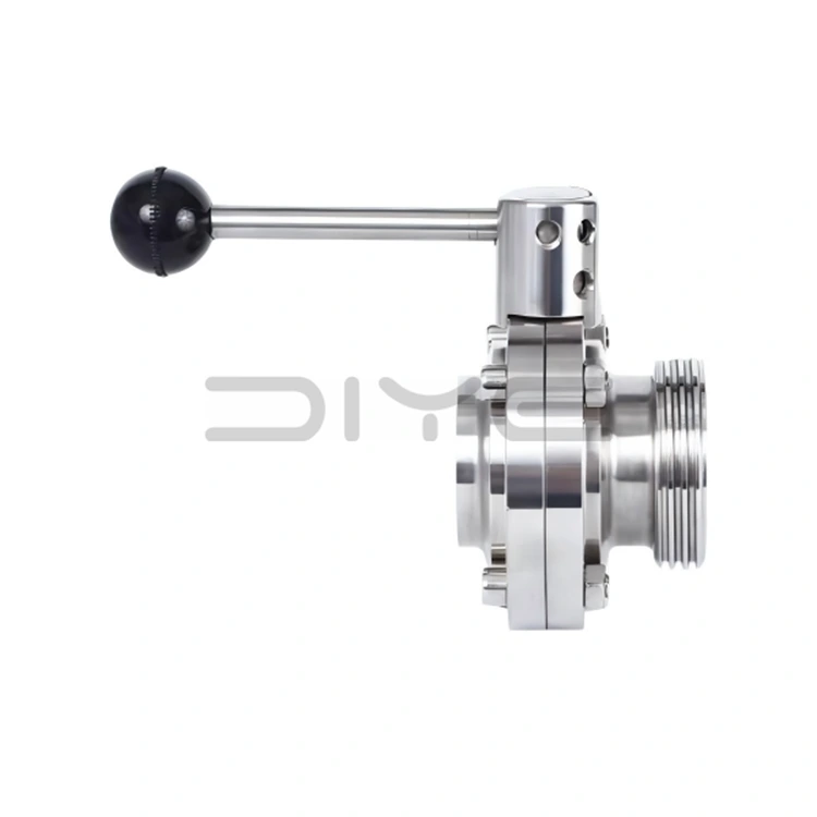 วาล์วผีเสื้อเกลียวเชื่อมสุขาภิบาล